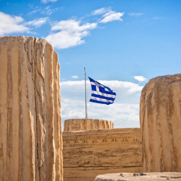 greek flag acropolis tour in greece athens walking tour scaled